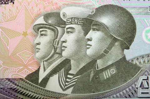 Vintage elements of paper banknotes Stock Photos