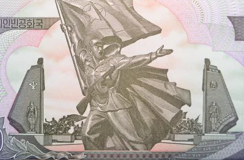 Vintage elements of paper banknotes Stock Photos