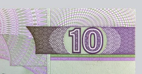 Vintage elements of paper banknotes Stock Photos