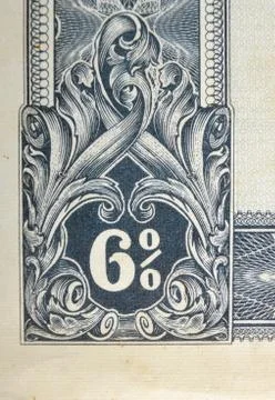 Vintage elements of paper banknotes Stock Photos