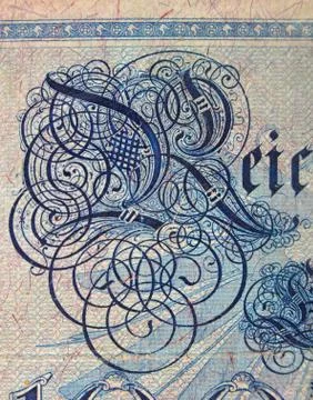 Vintage elements of paper banknotes Stock Photos
