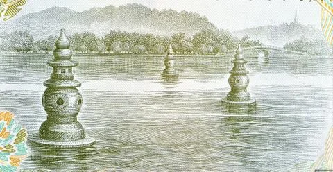 Vintage elements of paper banknotes Stock Photos