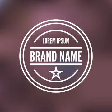 Vintage emblems with thin lines, vector illustration. 스톡 일러스트