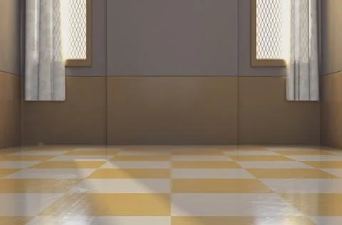 Vintage Empty Room Illustrazione stock
