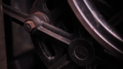 Vintage Engine gears closeup Vidéo 77625877