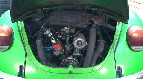 Vintage engine having problems to start Video stock 1076369