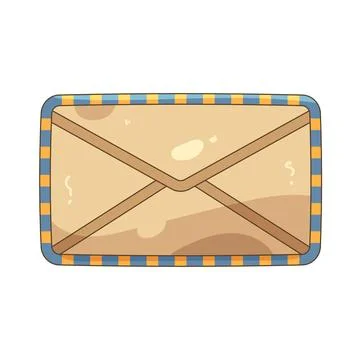 Vintage envelope 스톡 일러스트