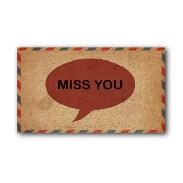 Vintage envelope Stock Photos