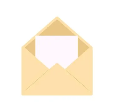 Vintage envelope with place for address, empty old grunge paper writing lette 스톡 일러스트