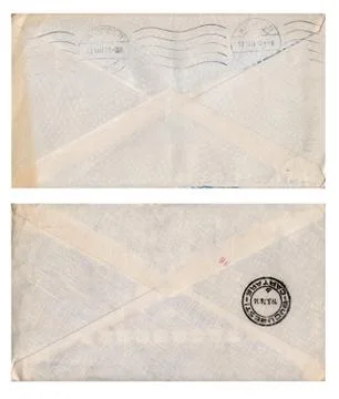 Vintage envelopes Fotos Stock