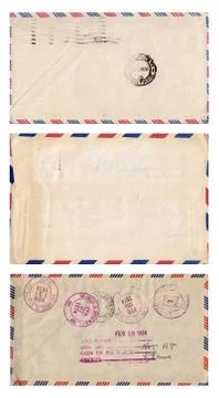 Vintage envelopes Stock Photos