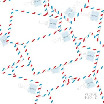 Vintage Envelopes vector Stock Illustration