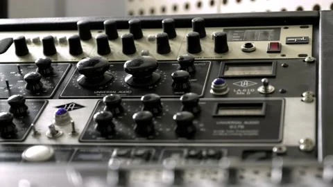 Vintage Equalizer Stock Footage 136237232
