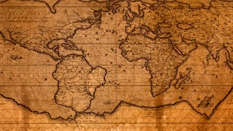Vintage Europe Map Stock Footage 332516031