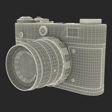 3D Model: Vintage Film Camera Fed 3 3D Models Set #90880659