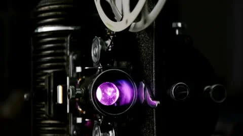 Vintage Film Projector (HD) Stock Footage