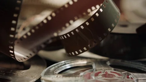 Vintage film stock and audio reels HD stock footage Stock Footage