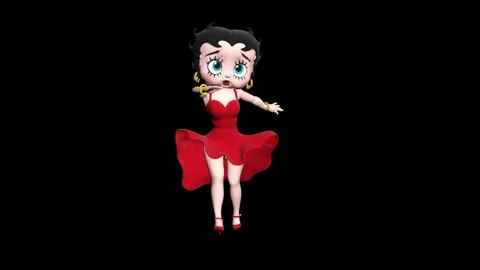 Vintage Flapper Style Cartoon Dancing Girl 스톡 동영상 323269311