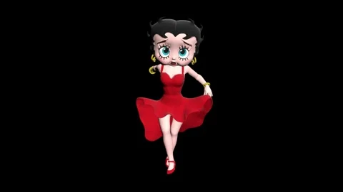Vintage Flapper Style Cartoon Dancing Girl 스톡 동영상 323269388