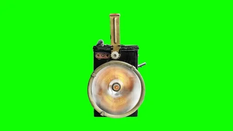 Vintage flashlight turning on and off Video stock 104517280