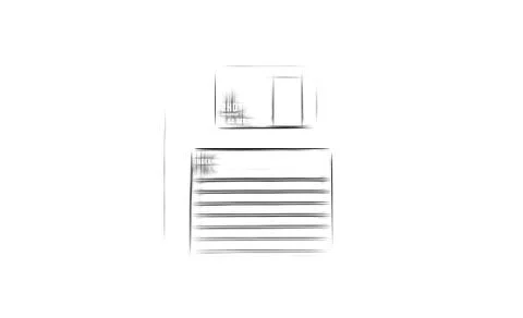 Vintage floppy disc illustration Stock Illustration