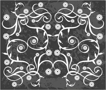 Vintage floral elements for design. Stock Illustration