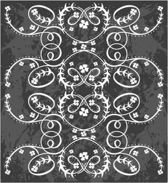 Vintage floral elements for design. Illustrazione stock