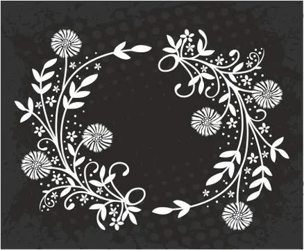 Vintage floral elements for design. Stock Illustration