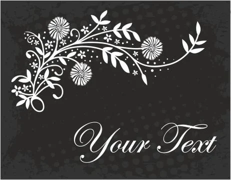 Vintage floral elements for design. Stock Illustration