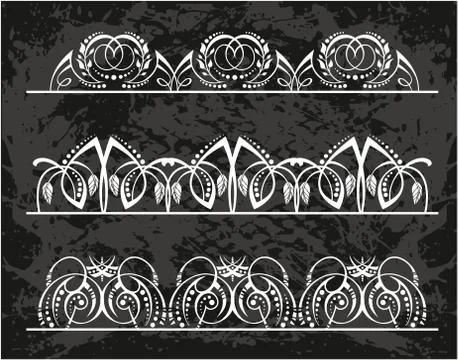Vintage floral elements for design. Stock Illustration