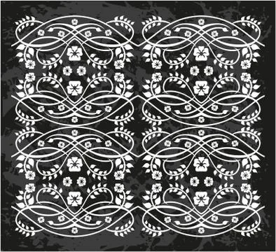 Vintage floral elements for design. Stock Illustration