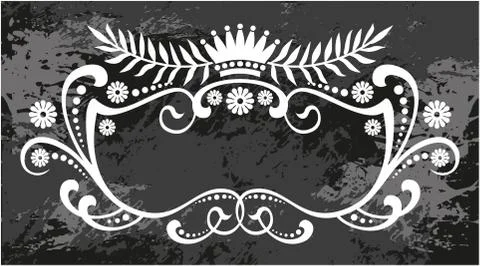 Vintage floral elements for design. Illustrazione stock