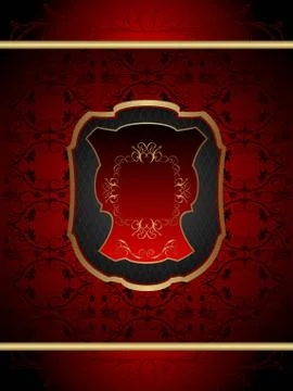Vintage floral frame background Stock Illustration