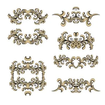 Vintage floral frame. Element for design Stock Illustration