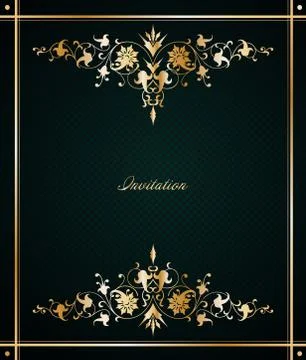 Vintage floral frame. Vector Stock Illustration