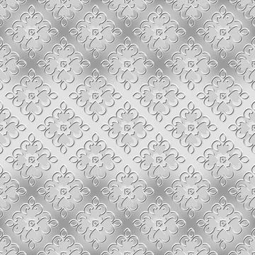 Vintage floral light seamless pattern. Vector ornamental background. Repeat d Stock Illustration