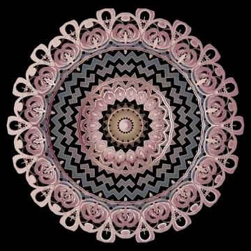 Vintage floral mandala pattern. Vector ornamental background. Tribal, ethnic  Stock Illustration
