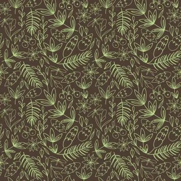 Vintage floral pattern Illustrazione stock