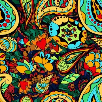 Vintage floral pattern Illustrazione stock