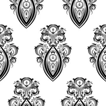 Vintage Floral Pattern Ilustração Stock