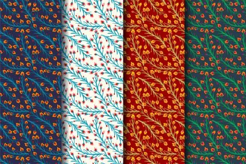 Vintage floral pattern. Stock Illustration