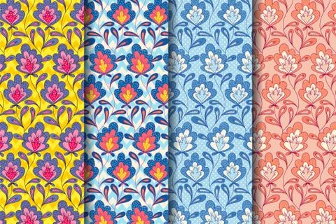 Vintage floral pattern. Stock Illustration