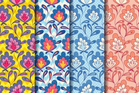 Vintage floral pattern. Illustrazione stock