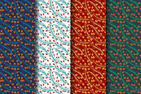 Vintage floral pattern. Stock Illustration