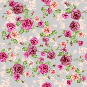 Vintage Floral Pattern Stock Illustration