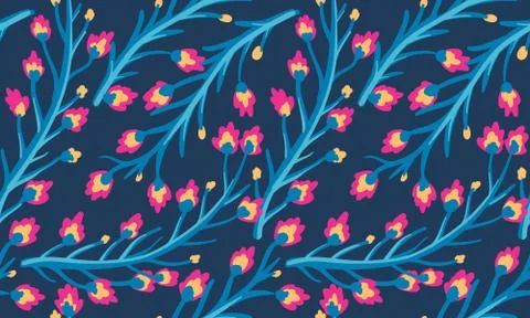 Vintage floral pattern. Stock Illustration