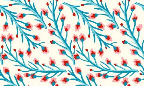Vintage floral pattern. Иллюстрация