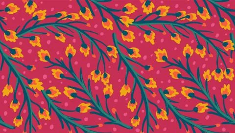 Vintage floral pattern. 库存插图