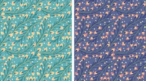 Vintage floral pattern. Stock Illustration