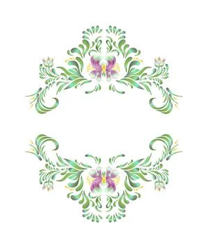 Vintage floral pattern Stock Illustration